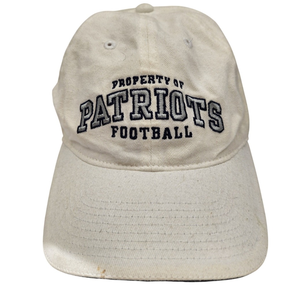 Reebok New England Patriots Hat White NFL Gridiron Classic Sample 2003 Strapback
